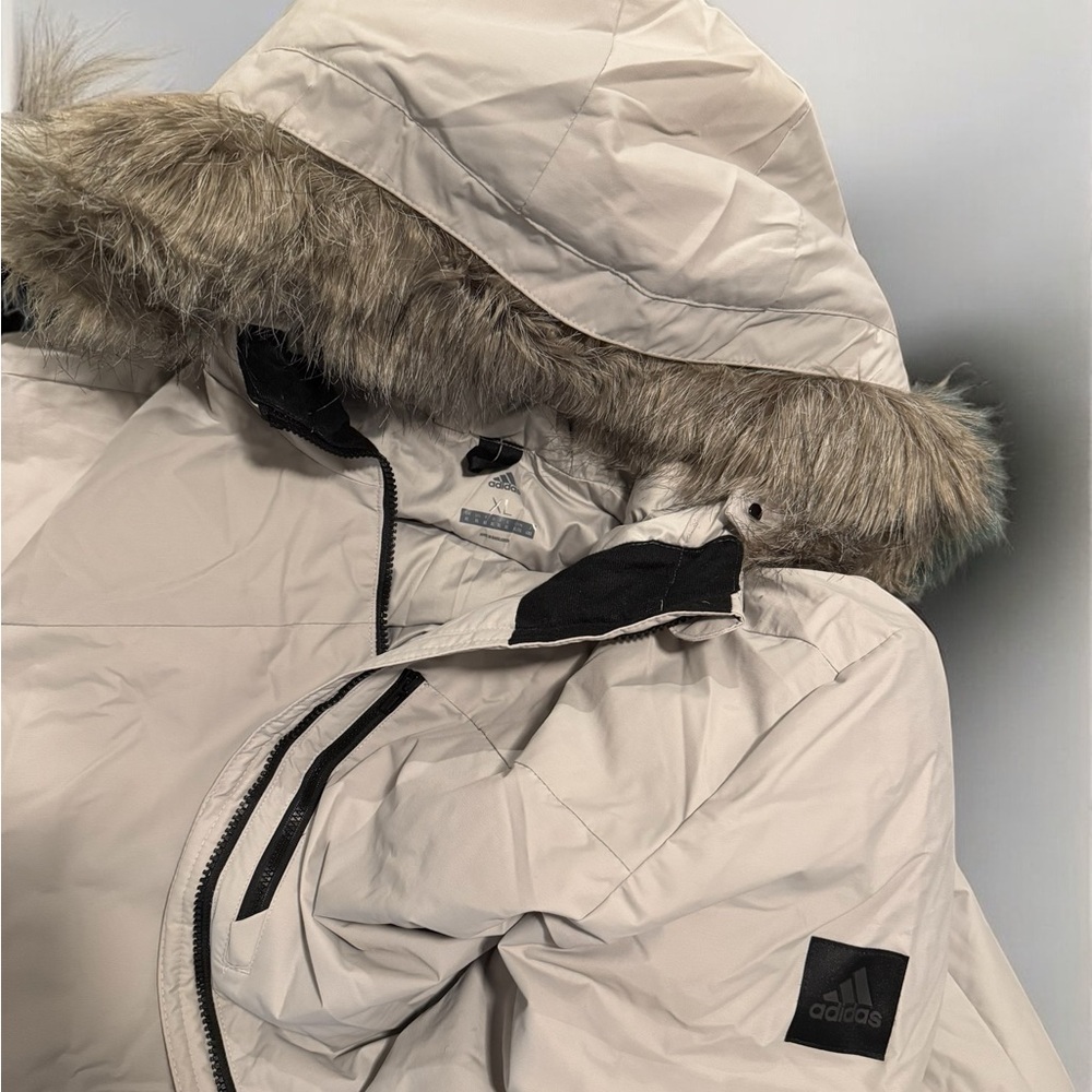 Adidas Tech Puffer Jacket with Detachable Fur - Picture 3 of 3